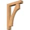 Ekena Millwork Westlake Block Smooth Bracket w/ Offset Brace, Western Red Cedar, 5 1/2"W x 26"D x 38"H BKT0604X26X38WTL05SWR - alternate 1